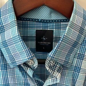 Tailorbyrd Collection Button Up Shirt Long Sleeve Size L NWT